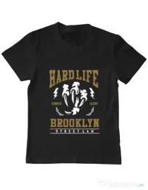 Tricou ADLER copil Hard Life Negru