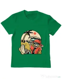 Tricou ADLER copil Have a Break Verde mediu