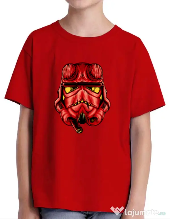 Tricou ADLER copil Helltrooperboy Rosu