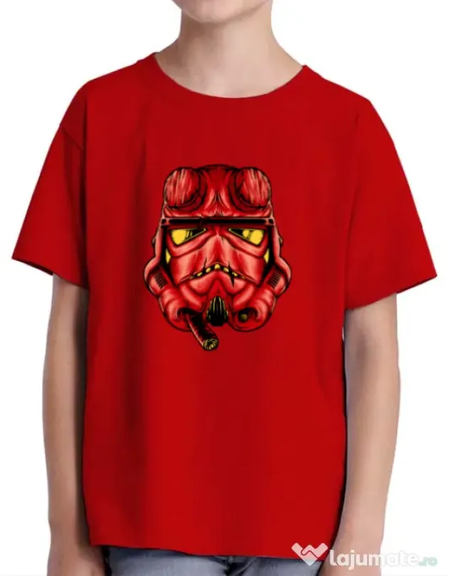 Tricou ADLER copil Helltrooperboy Rosu