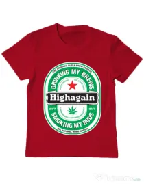 Tricou ADLER copil Highagain Rosu