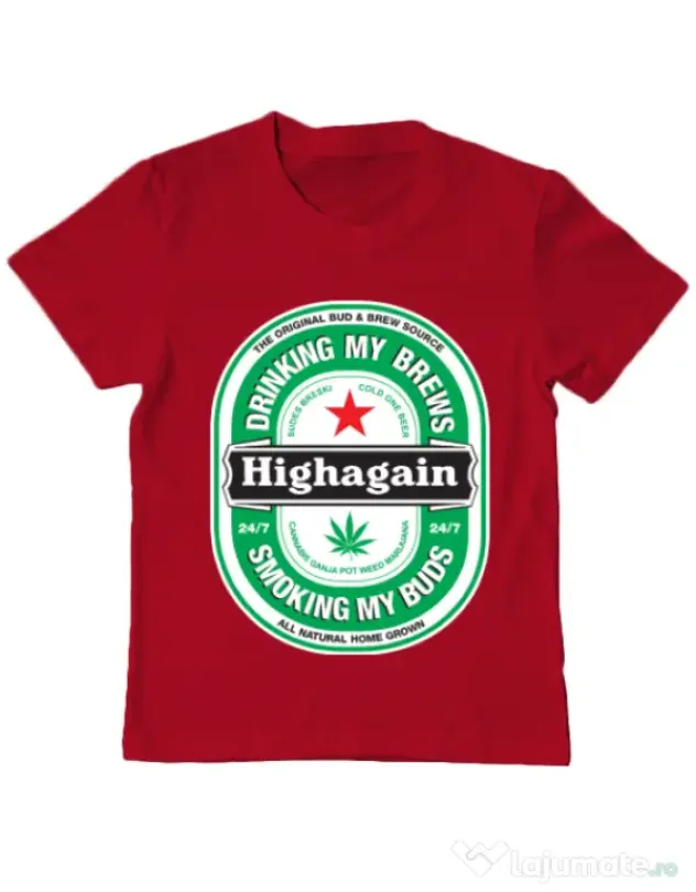 Tricou ADLER copil Highagain Rosu