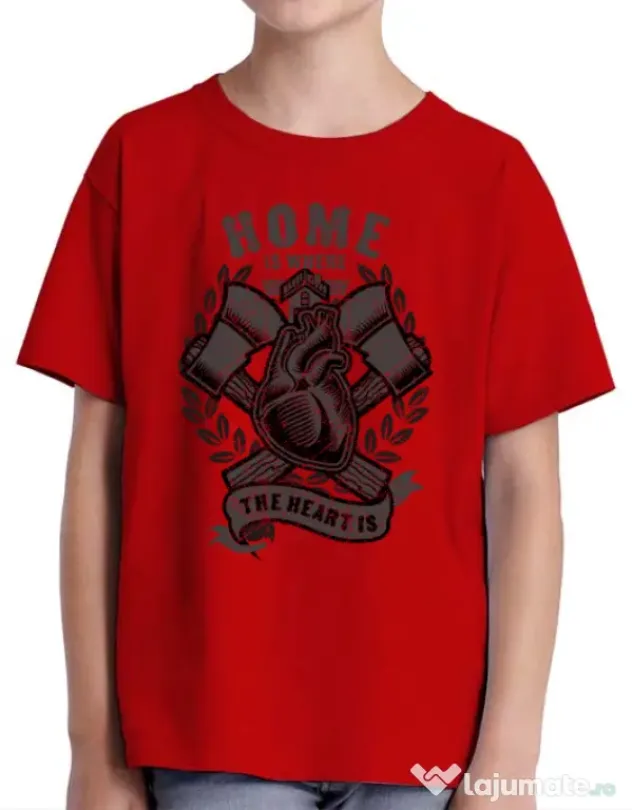 Tricou ADLER copil Home Is Where Rosu