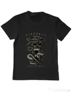 Tricou ADLER copil Hourglass Negru