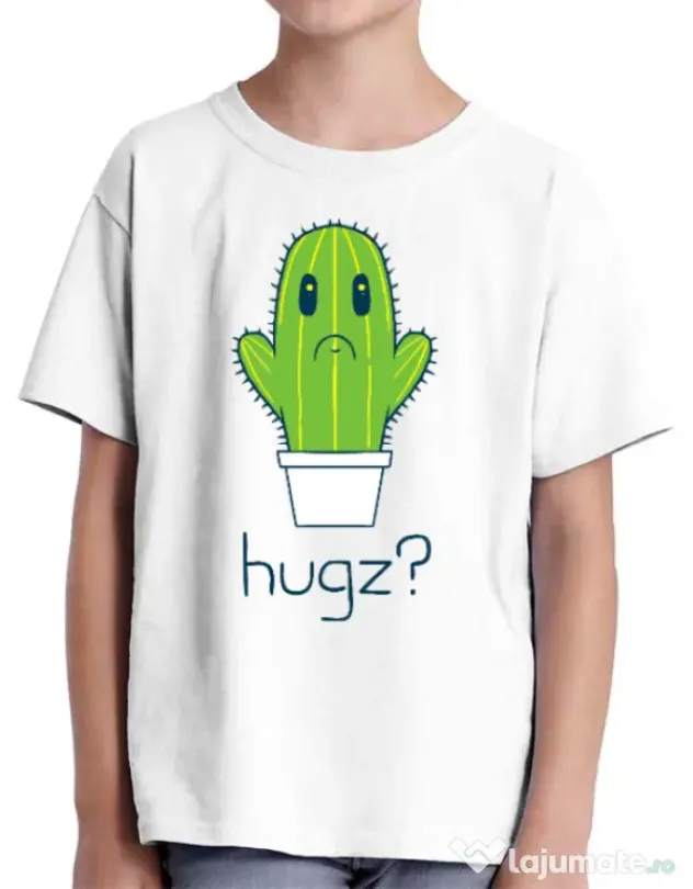 Tricou ADLER copil Hugz Alb
