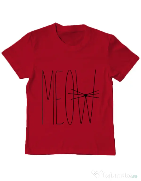 Tricou ADLER copil I am a cat Rosu
