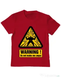 Tricou ADLER copil I become angry Rosu