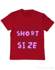 Tricou ADLER copil I'm not short Rosu