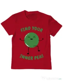 Tricou ADLER copil Inner peas Rosu