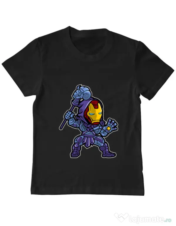 Tricou ADLER copil Iron Skeletor Negru