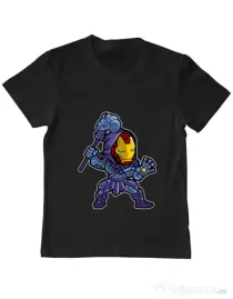 Tricou ADLER copil Iron Skeletor Negru