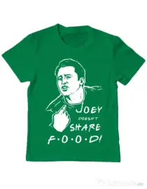 Tricou ADLER copil Joey doesnt share food Verde mediu