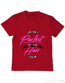 Tricou ADLER copil Life isnt perfect Rosu