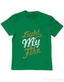 Tricou ADLER copil Light My Fire Verde mediu