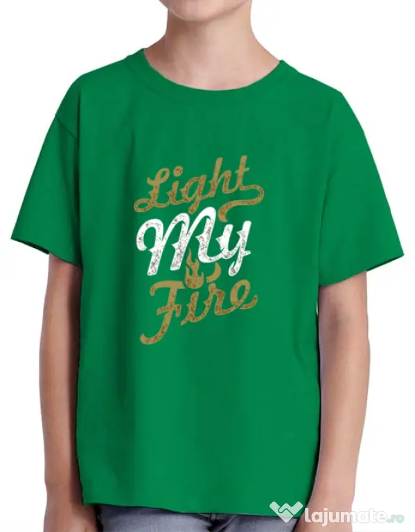 Tricou ADLER copil Light My Fire Verde mediu