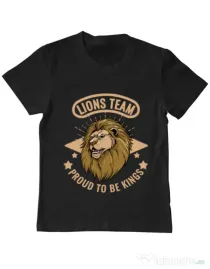 Tricou ADLER copil Lions team Negru