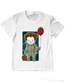 Tricou ADLER copil Little clown Alb