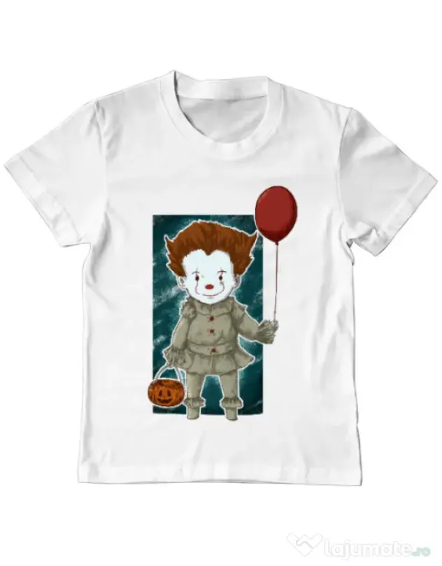 Tricou ADLER copil Little clown Alb