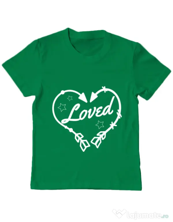 Tricou ADLER copil Loved Verde mediu