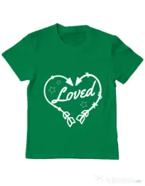 Tricou ADLER copil Loved Verde mediu