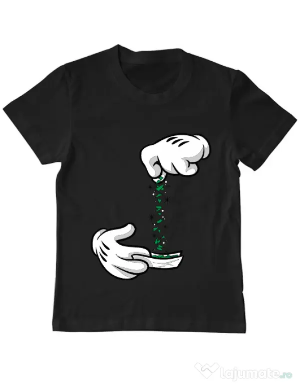 Tricou ADLER copil Magic sparkles Negru