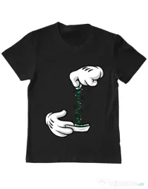Tricou ADLER copil Magic sparkles Negru