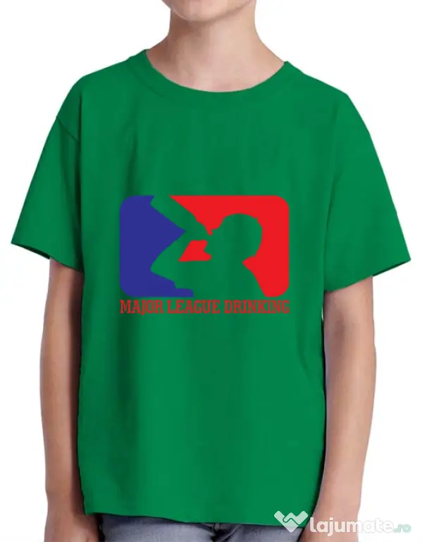 Tricou ADLER copil Major league Verde mediu
