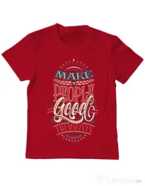 Tricou ADLER copil Make people feel good Rosu