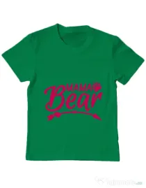 Tricou ADLER copil Mama bear Verde mediu