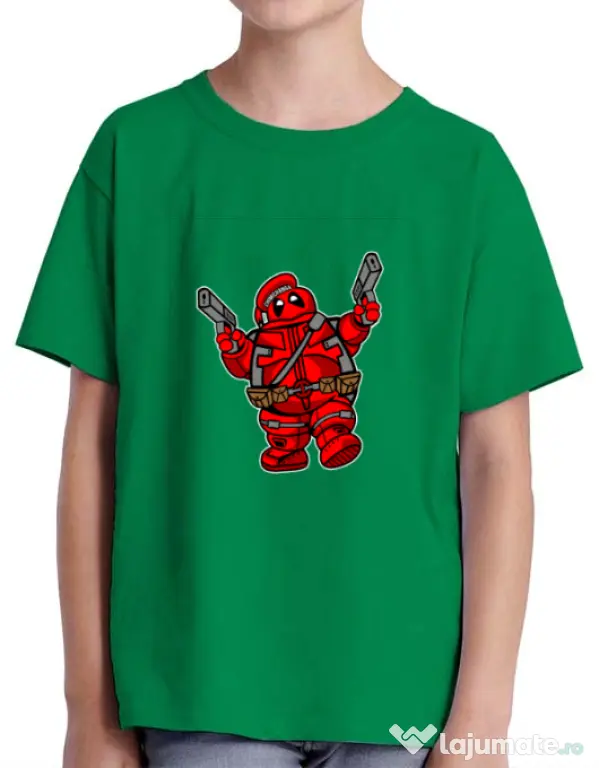 Tricou ADLER copil Marshmallow Merc Verde mediu