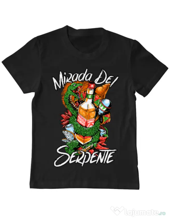 Tricou ADLER copil Mirada Del Serpiente Negru