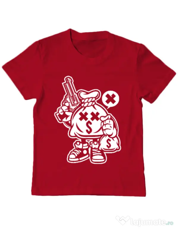 Tricou ADLER copil Money Takers Rosu