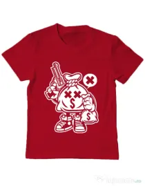 Tricou ADLER copil Money Takers Rosu