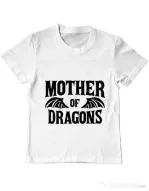 Tricou ADLER copil Mother of dragons 2 Alb