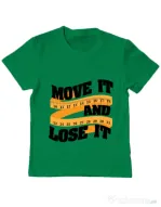 Tricou ADLER copil Move it and lose it Verde mediu