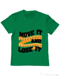 Tricou ADLER copil Move it and lose it Verde mediu