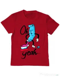 Tricou ADLER copil Oh yeah Rosu