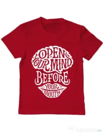 Tricou ADLER copil Open your mind Rosu