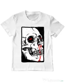 Tricou ADLER copil Peek Alb