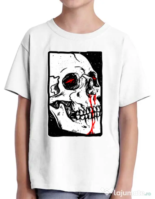 Tricou ADLER copil Peek Alb
