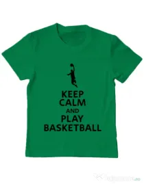 Tricou ADLER copil Play basketball Verde mediu