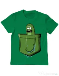 Tricou ADLER copil Pocket Pickle Verde mediu