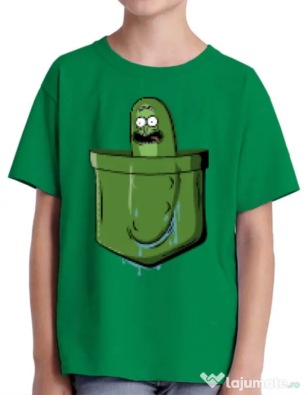 Tricou ADLER copil Pocket Pickle Verde mediu