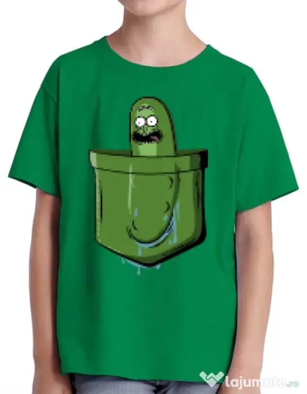 Tricou ADLER copil Pocket Pickle Verde mediu