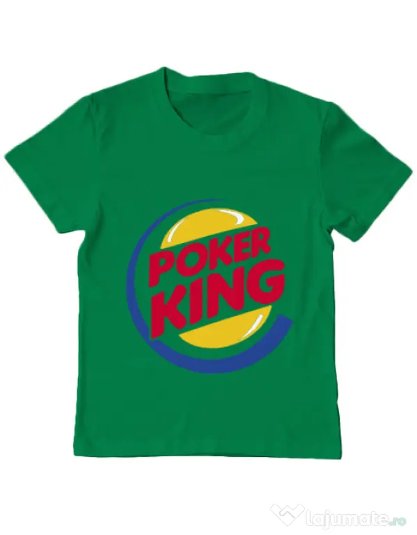 Tricou ADLER copil Poker King Verde mediu