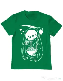 Tricou ADLER copil Ramen Reaper Verde mediu