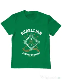 Tricou ADLER copil Rebellion Verde mediu