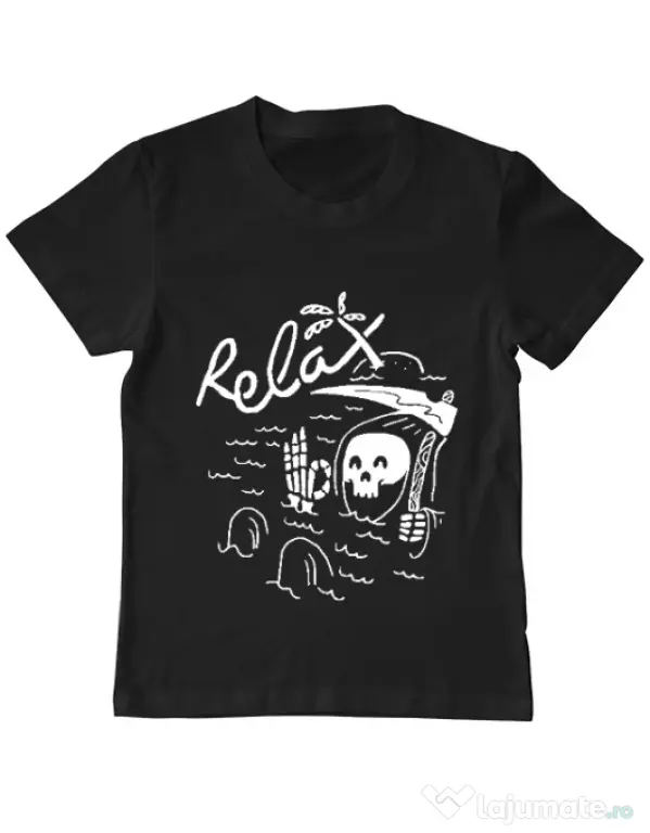 Tricou ADLER copil Relax Negru