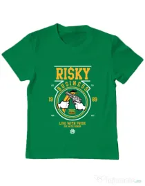 Tricou ADLER copil Risky Business Verde mediu
