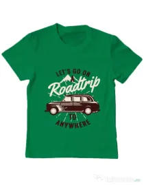 Tricou ADLER copil Roadtrip Verde mediu